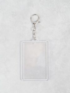 DAISO PHOTO CARD KEYRING
