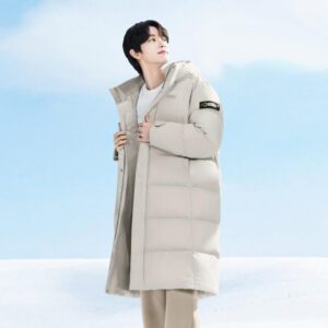 [Worn by Riise Sungchan] National Geographic N244UDW860 Cayman Pro Long Length Goose Down Jumper AGATE GREY